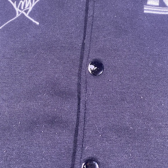 METALLICA VARSITY JACKET MENS MED BLACK WHITE LETTERMANS METAL BAND LOGO 1982 - Picture 6 of 10